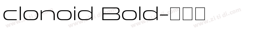 clonoid Bold字体转换